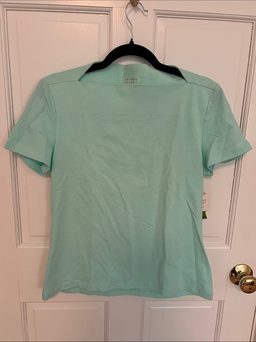NWT kate spade Light Aqua Short Sleeve Boat Neck Tee